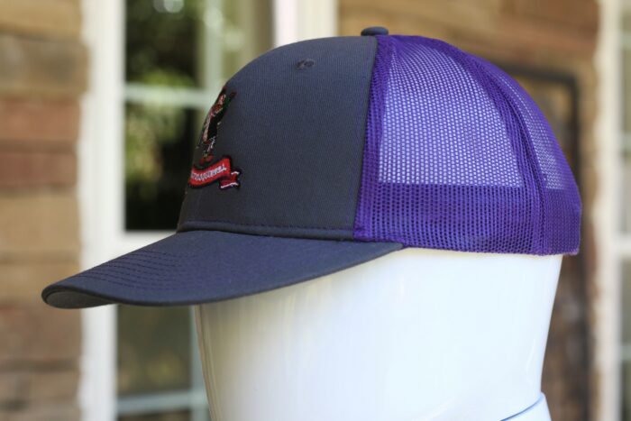 Gray and purple Cap Golf Apparel