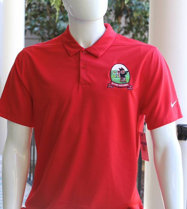 Kilted Squirrel Nike Dry Essential Solid Golf Polo red