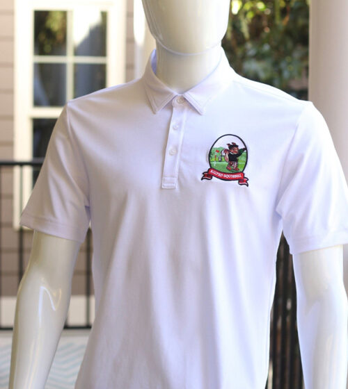 Kilted Squirrel TravisMathew Oceanside Solid Polo white