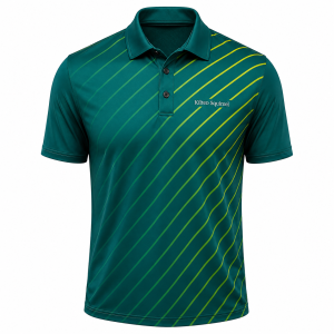 Kilted Squirrel Fairway Stripes Golf Polo