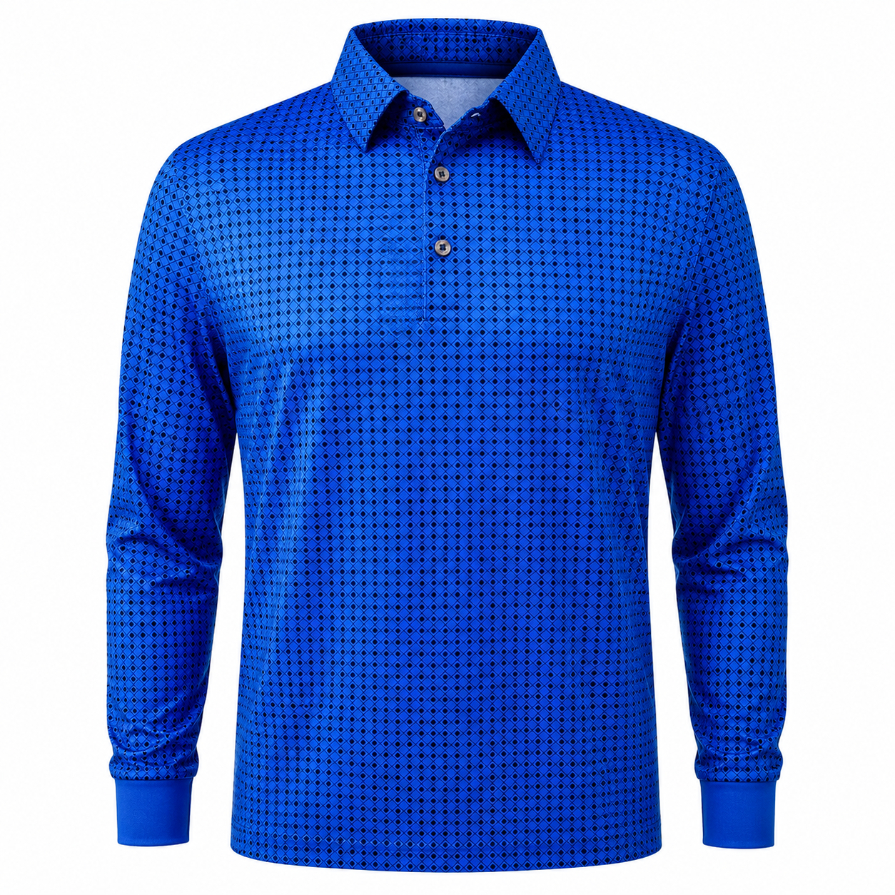 The Wild Blue Yonder Mens Long Sleeve Polo