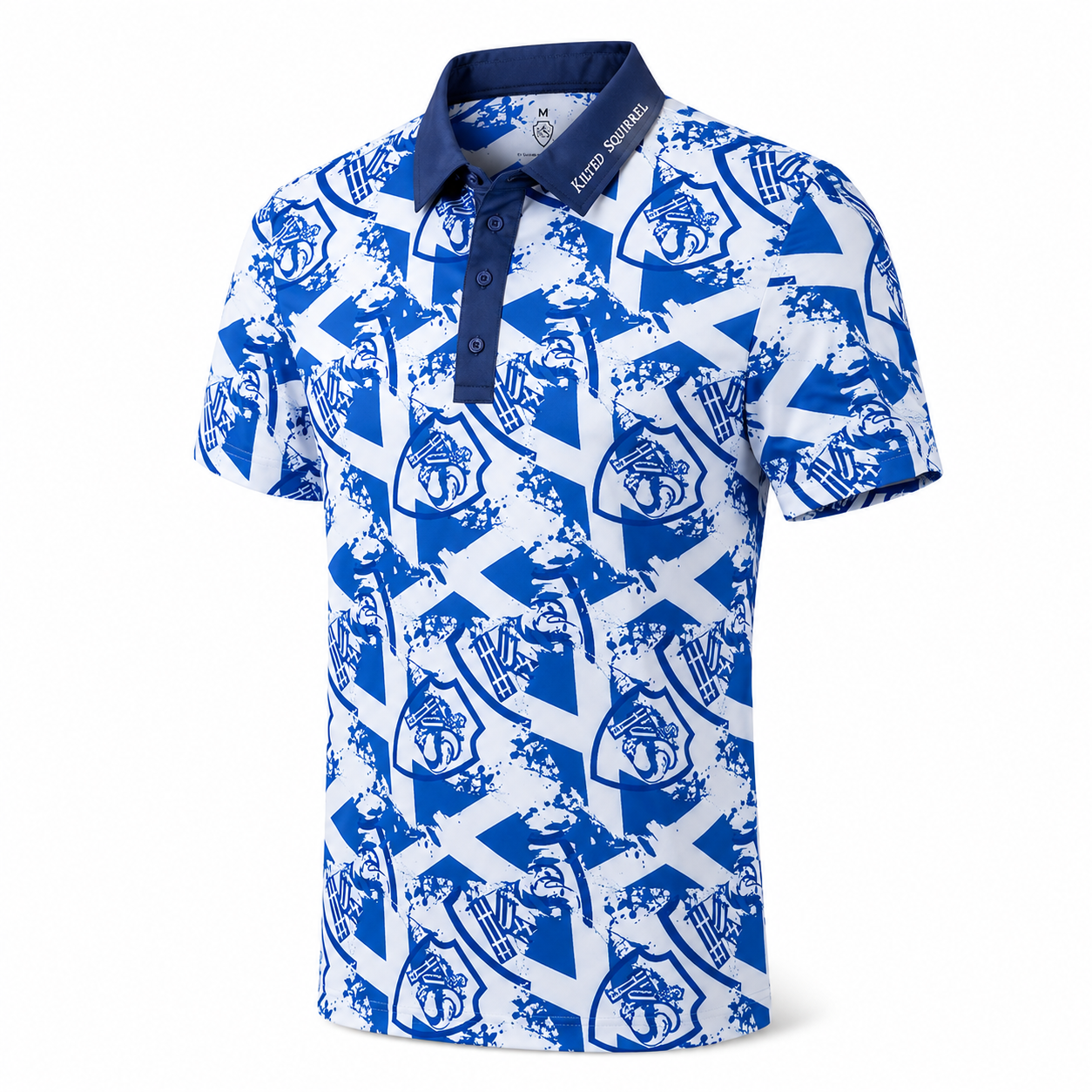 Kilted Squirrel The Scotsman Mens Golf Polo - Image 2