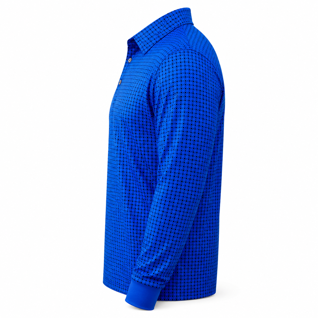The Wild Blue Yonder Mens Long Sleeve Polo - Image 3