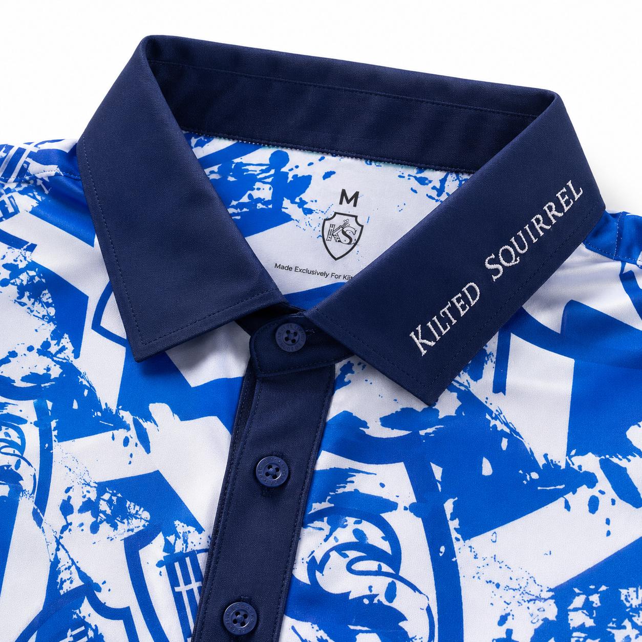 Kilted Squirrel The Scotsman Mens Golf Polo - Image 11
