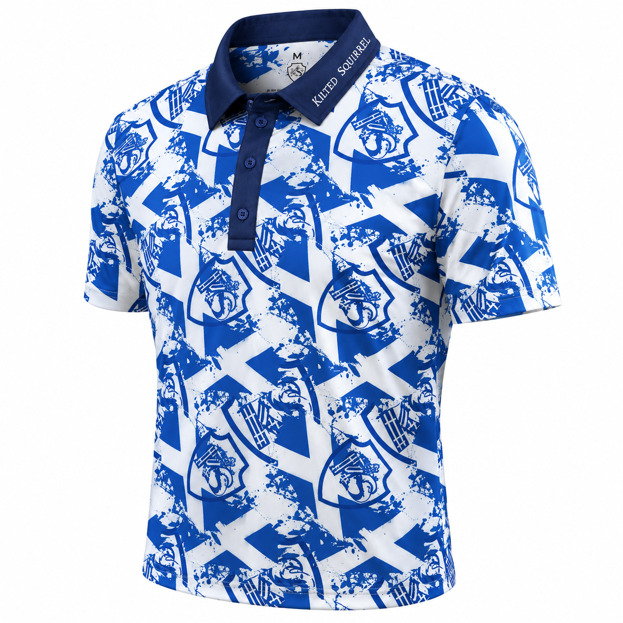 Kilted Squirrel The Scotsman Mens Golf Polo - Image 3