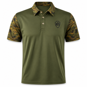 The Woodlands Camo Mens Polo