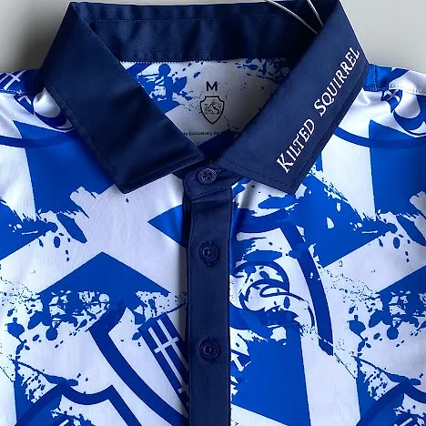Kilted Squirrel The Scotsman Mens Golf Polo - Image 4