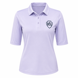 Kilted Squirrel Pastel Par Ladies Golf Polo